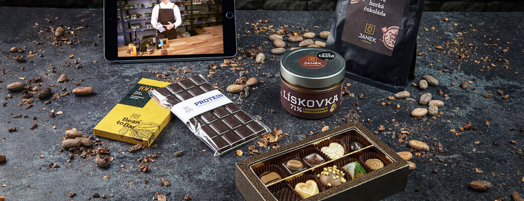 Domáca ochutnávka čokolády s Čokoládovňou Janek + bonboniéra, pralinky a lieskovo-orieškový krém
