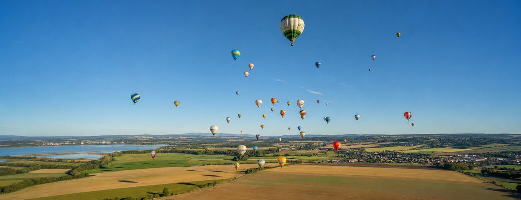 Let balónom počas Slovak Balloon Cup 2026
