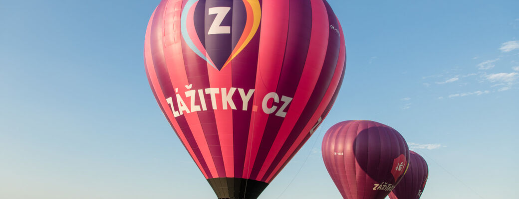 Najväčší, stredný a najmenší balón z flotily spoločnosti Zážitky.sk.