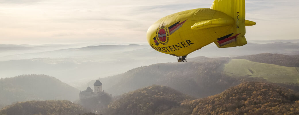 Výhľad zo vzducholode je úchvatný!