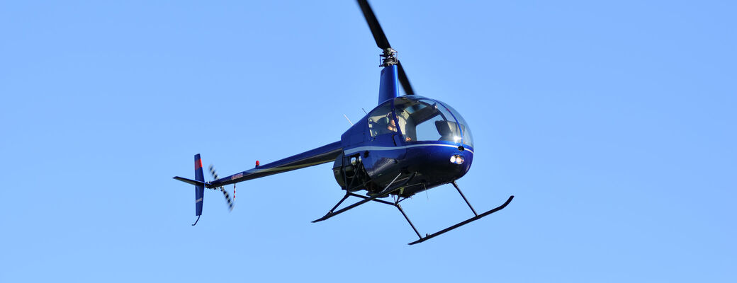 Vyhliadkový let vrtuľníkom nad Brnom (R44).