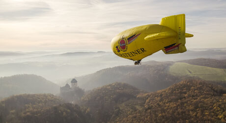 Výhľad zo vzducholode je úchvatný!