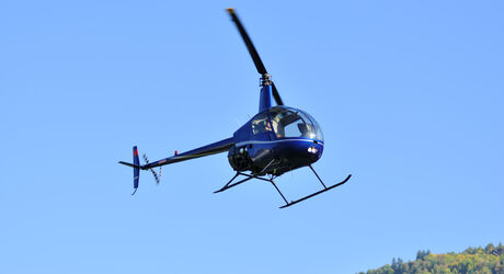 Vyhliadkový let vrtuľníkom nad Brnom (R44).