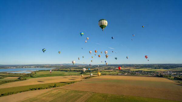 Let balónom počas Slovak Balloon Cup 2026