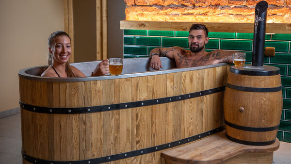 Pivné kúpele s degustačným menu v pivovare Zlatá kráva