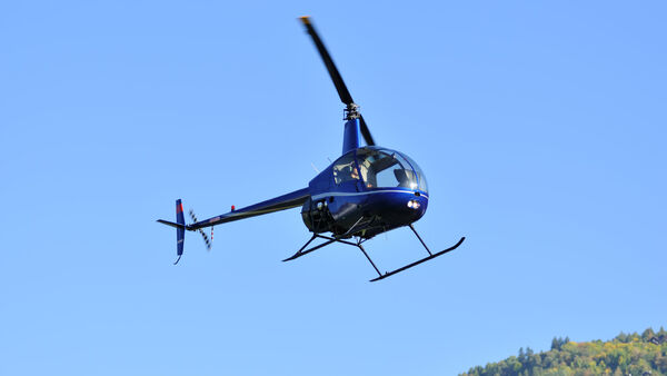 Vyhliadkový let vrtuľníkom nad Brnom (R44).