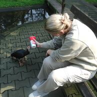 Monika Vavřinová (27) na Ošetrovatelia v zoologickej záhrade