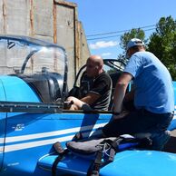 Jiří Sádovský (Vracov, 33) na Lete akrobatickým lietadlom