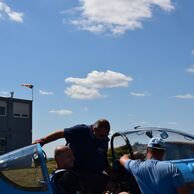 Jiří Sádovský (Vracov, 33) na Lete akrobatickým lietadlom