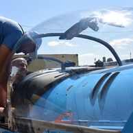 Jiří Sádovský (Vracov, 33) na Lete akrobatickým lietadlom