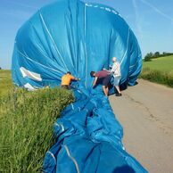 Pavel Žárský (Praha, 71) na lete balónom