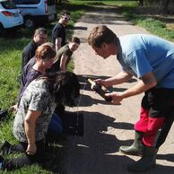 Martin Habáň (Březina u Křtin, 36) na lete balónom