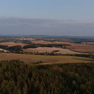 Tomáš Podrázký (Čáslav, 48) na lete balónom