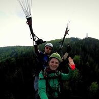 Tereza Szücsová (Šternberk, 26) na Tandemovom paraglidingu