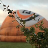 Barbora Wolfová Balcarová (Praha, 50) na lete balónom