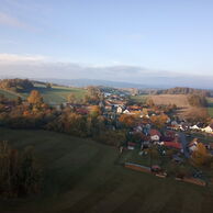 Ludmila Polednová (Čenkov u Třeště, 33) na lete balónom