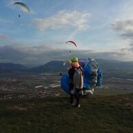 Dagmar Blandová (Jihlava, 22) na Tandemovom paraglidingu