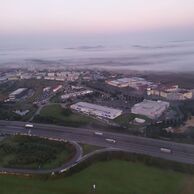 Michal Solnický (Příbram, 59) na lete balónom