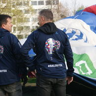 Dalibor Hřib (Olomouc, 63) na lete balónom