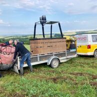 účastník zážitku (Vizovice, 50) na lete balónom