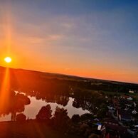 Jan Benedikt (Vodňany, 75) na lete balónom