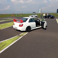 Alan Nohýnek (Mnichovo Hradiště, 30) na Jazde v Subaru Impreza WRX STI na polygóne