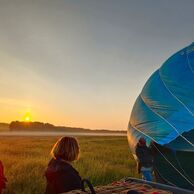 účastník zážitku (Sokolov, 47) na lete balónom