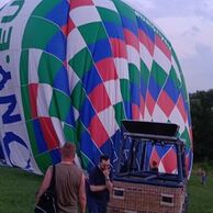 Vojtěch Černý (Studenka, 40) na lete balónom