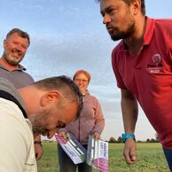 Vlasta Pokorná (Třebíč, 52) na lete balónom