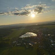 Eva Honsová (Hradištko (okres Praha-západ), 57) na lete balónom