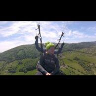 Marie Nováková (Charváty, 31) na Tandemovom paraglidingu