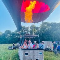 Jindřich Pešan (Dašice, 72) na lete balónom