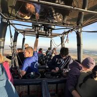 Vladan Bednář (Břeclav, 33) na lete balónom