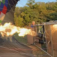 Vladan Bednář (Břeclav, 33) na lete balónom