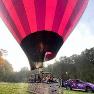 Jindřich Domín (Kounice, 70) na lete balónom