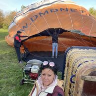 Josef Jarolimek (Krupka u Teplic, 55) na lete balónom