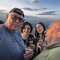 Petr Kálmán (Zábřeh, 51) na lete balónom