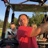 Iveta Běhounková (Praha, 58) na lete balónom