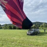 Jiřina a Jiří Bílkovi (Kladno, 60) na lete balónom