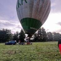 Pavel Vinicky (Strakonice, 20) na lete balónom