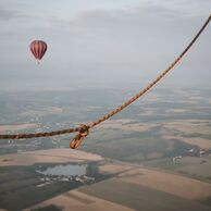 Blanka Švejdová (Praha, 50) na lete balónom