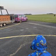 Radka Janatová (Jindřichův Hradec, 50) na lete balónom