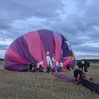 Ramona Sanigová (Kasejovice, 36) na lete balónom