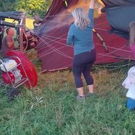 Milan Jenka (Hněvkovice u Ledče nad Sázavou, 53) na lete balónom