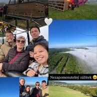 Jaroslava Haberlová (Cheb, 60) na lete balónom