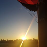 Martina Lanková (Dvůr Králové nad Labem, 37) na lete balónom